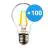 Mehrfachpackung 100x Noxion Lucent LED E27 Birne Fadenlampe Klar 7W 806lm - 840 Kaltweiß | Ersatz für 60W