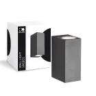 D'Lite Wandleuchte Vrebos Aluminium Schwarz Up & Down | IP54 - Geeignet Für 2x GU10