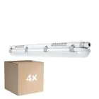 Mehrfachpackung 4x Ledvance LED Feuchtraumleuchte Feuchtigkeitsdicht Value 18W 2160lm - 840 Kaltweiß | 60cm 